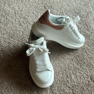 McQueen inspired white sneakers